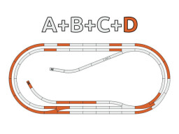 Roco Geoline Sada kolejí D (paralelní trať) s podložím - 61103